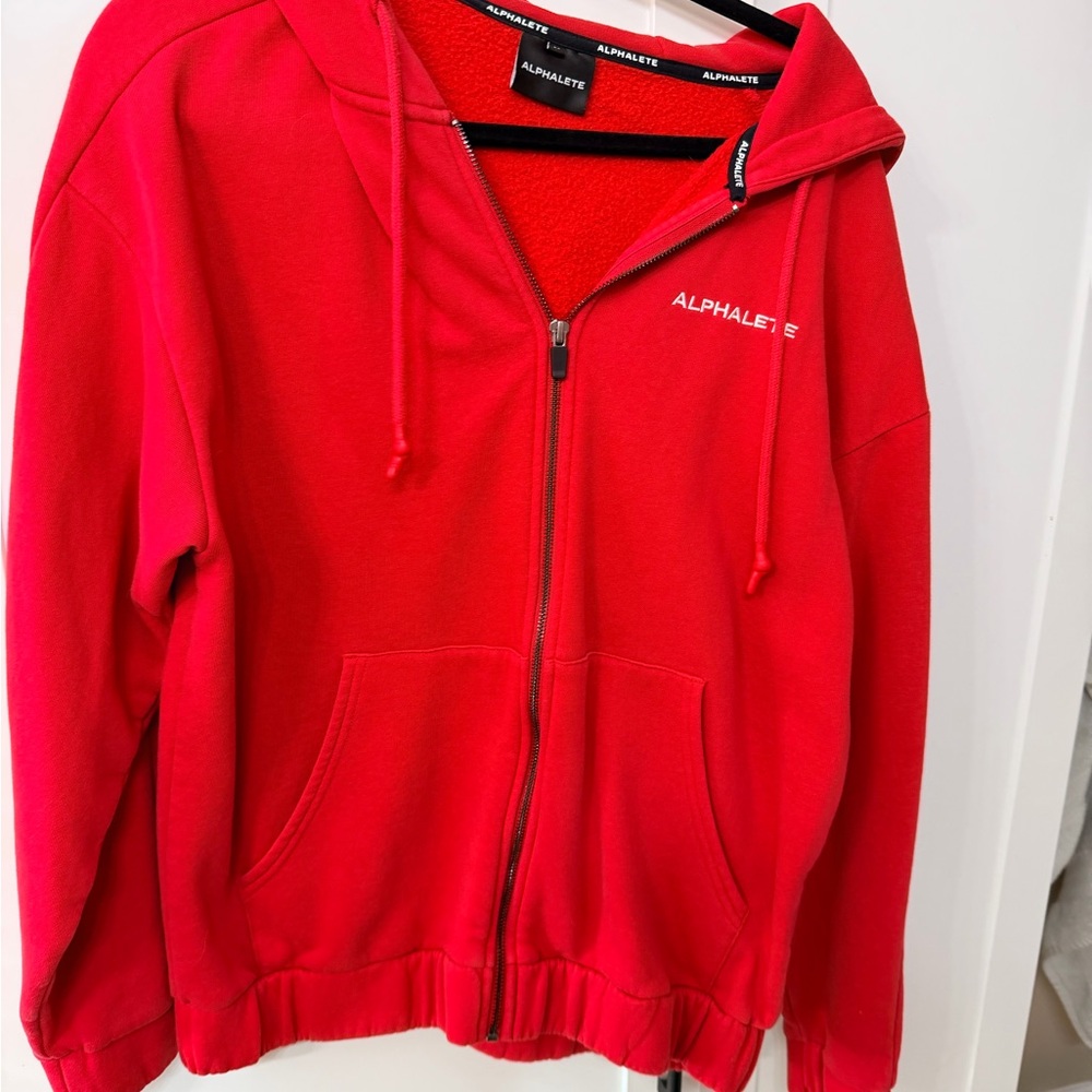 Alphalete Vibrant Red Fleece Hoodie